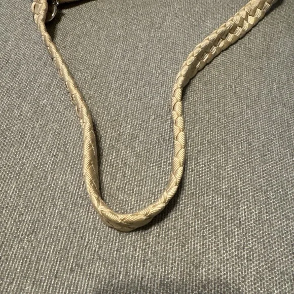 The Sak Women's Woven Taupe ribbon Purse Single Strap Zip Closure Lightweight - Picture 11 of 11